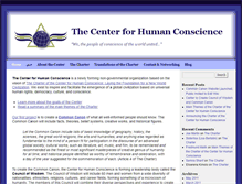 Tablet Screenshot of humanconscience.org